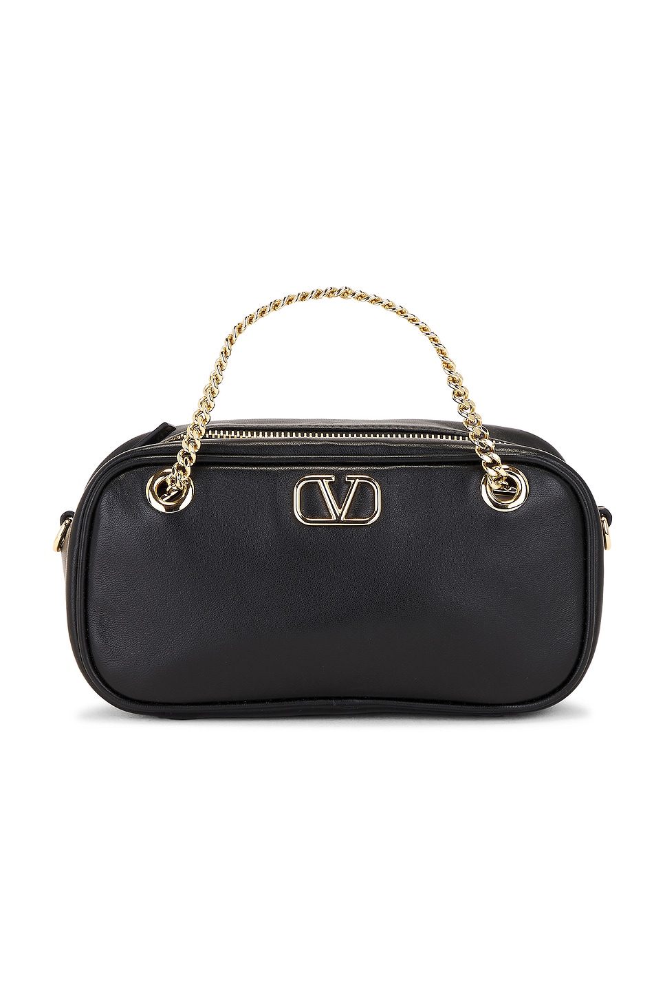 Shop Valentino V Logo Signature Mini Bag In Nero