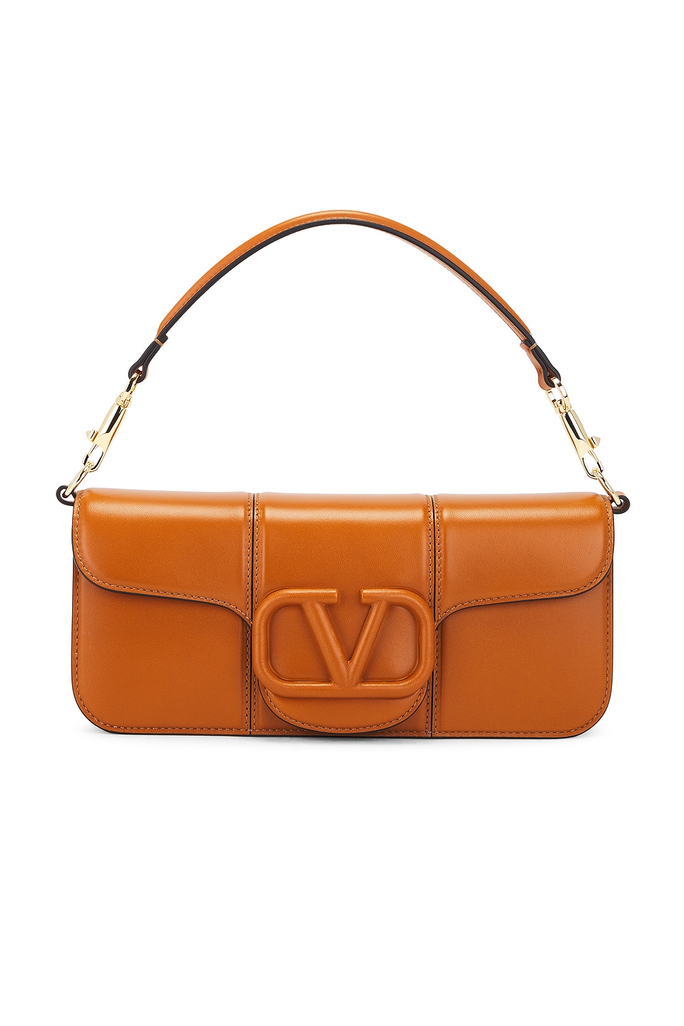 Shop Valentino Loco Shoulder Bag In Ginger Brown