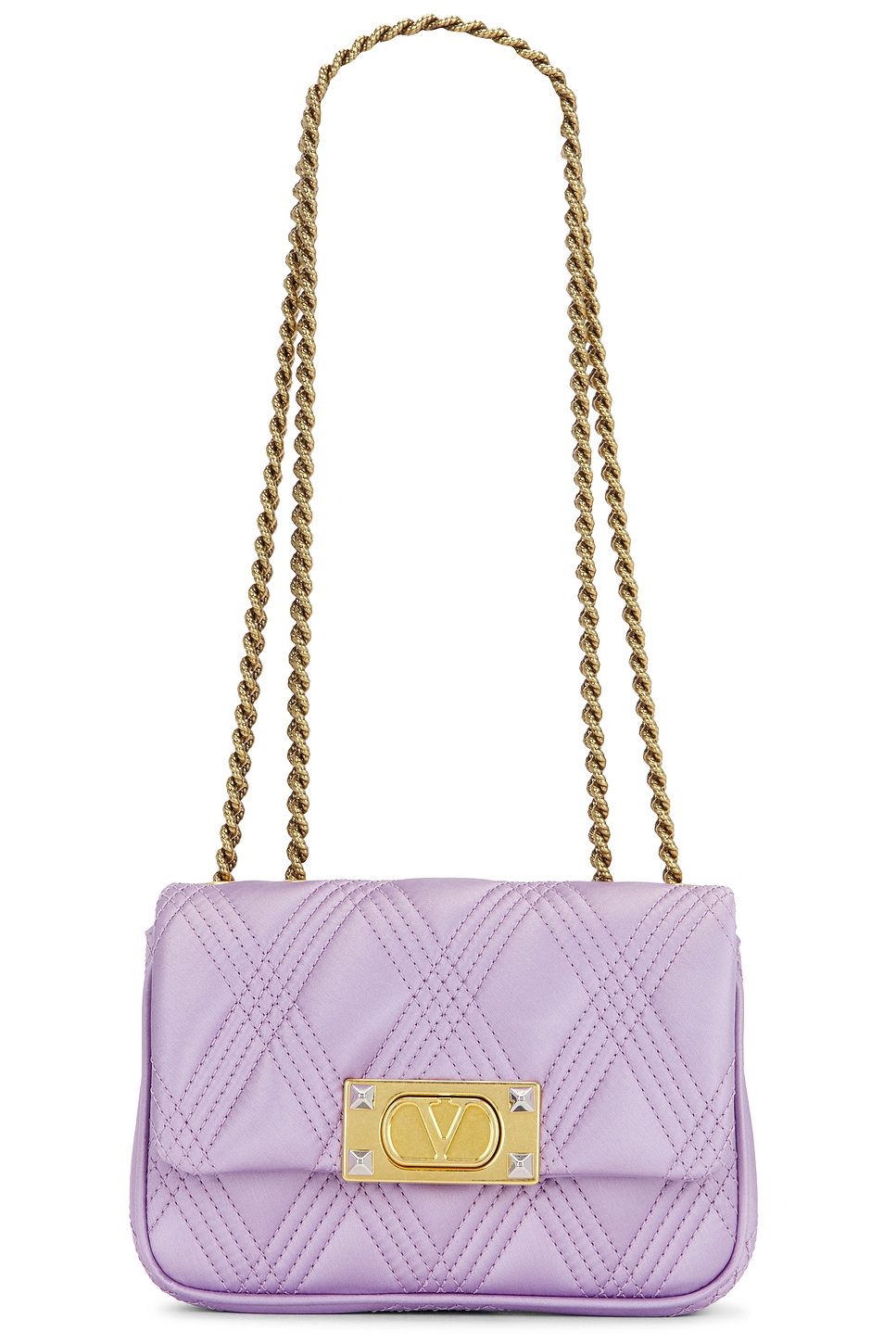 Quiltie 67 Small Shoulder Bag in Purple