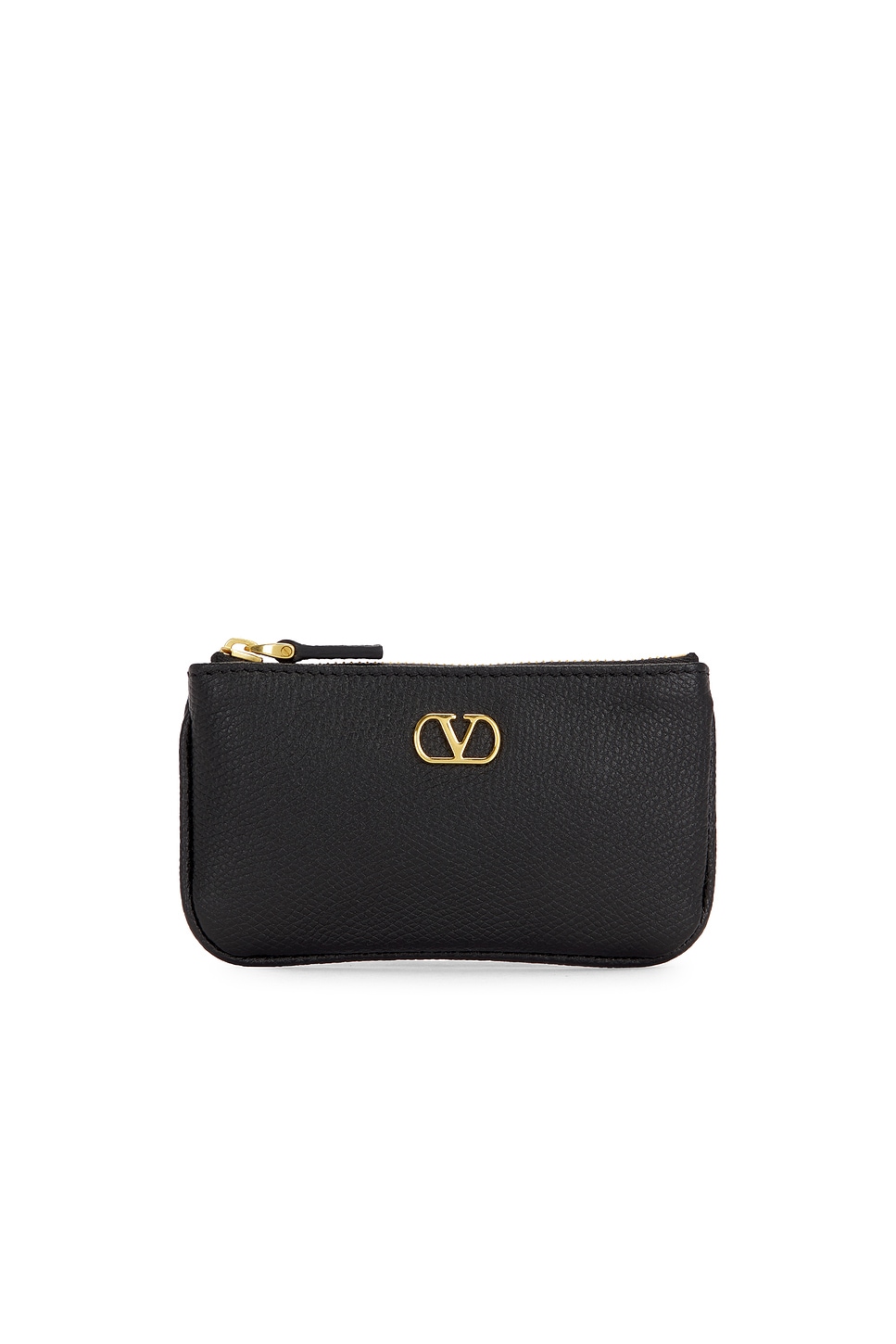 Valentino V Logo Signature Coin Purse In Nero