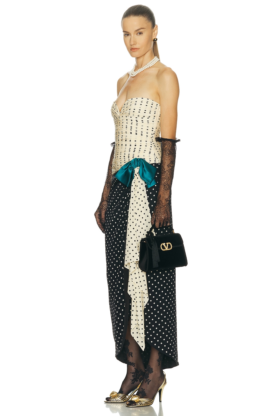 Valentino V Sling Mini Top Handle Bag In Black