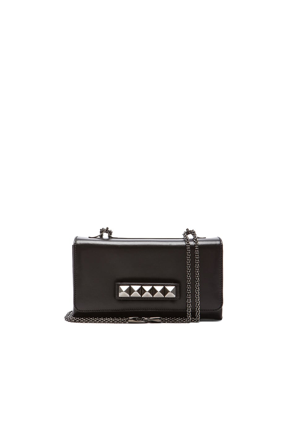 Image 1 of Valentino Garavani Noir Rockstud Va Va Voom Bag in Black