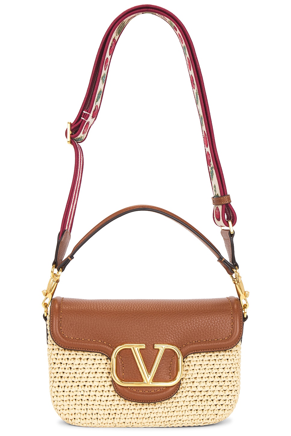 Valentino Garavani Crochet Raffia Alltime Shoulder Bag | Thumbnail 8