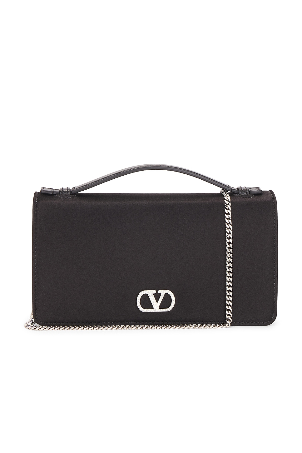 Valentino Garavani V Logo Signature Wallet With Strap