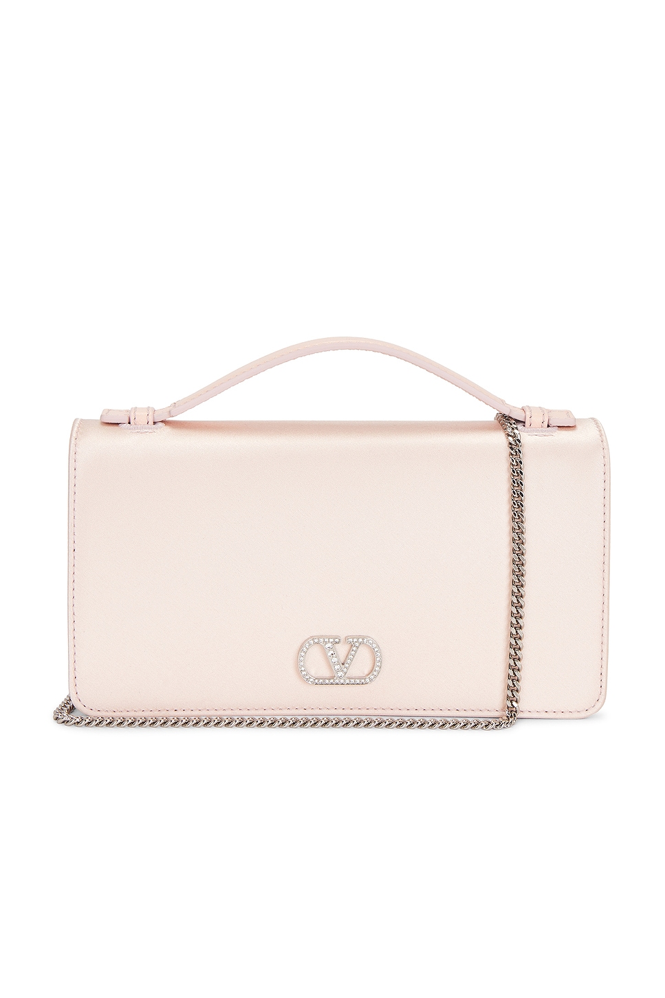 Valentino Garavani V Logo Signature Wallet With Strap