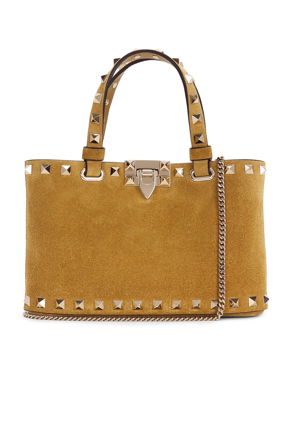 Valentino Garavani Rockstud Mini Bag in Mustard