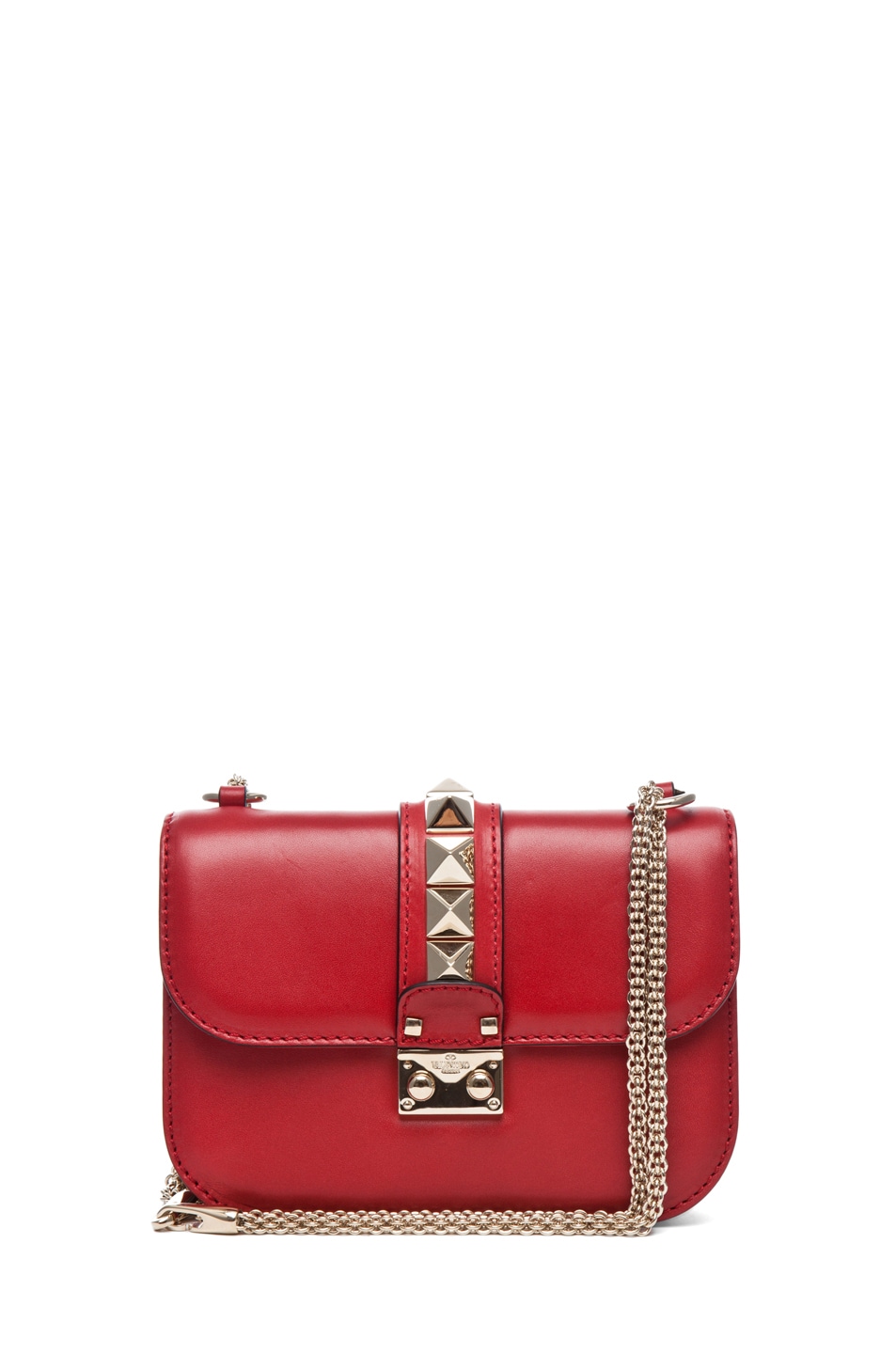 Image 1 of Valentino Garavani Lock Flap Bag in Red