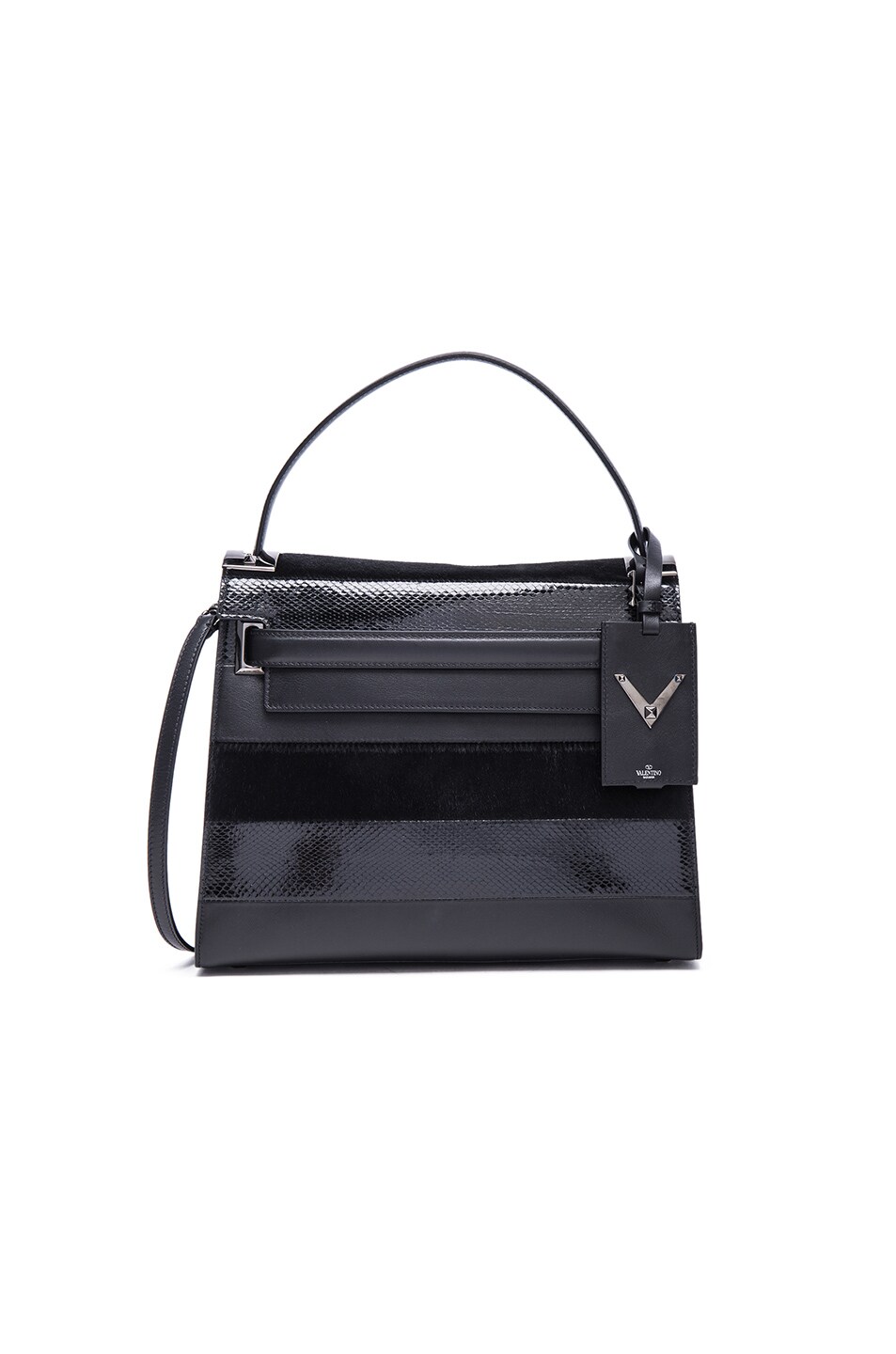 Image 1 of Valentino Garavani My Rockstud Small Single Handle Bag in Black