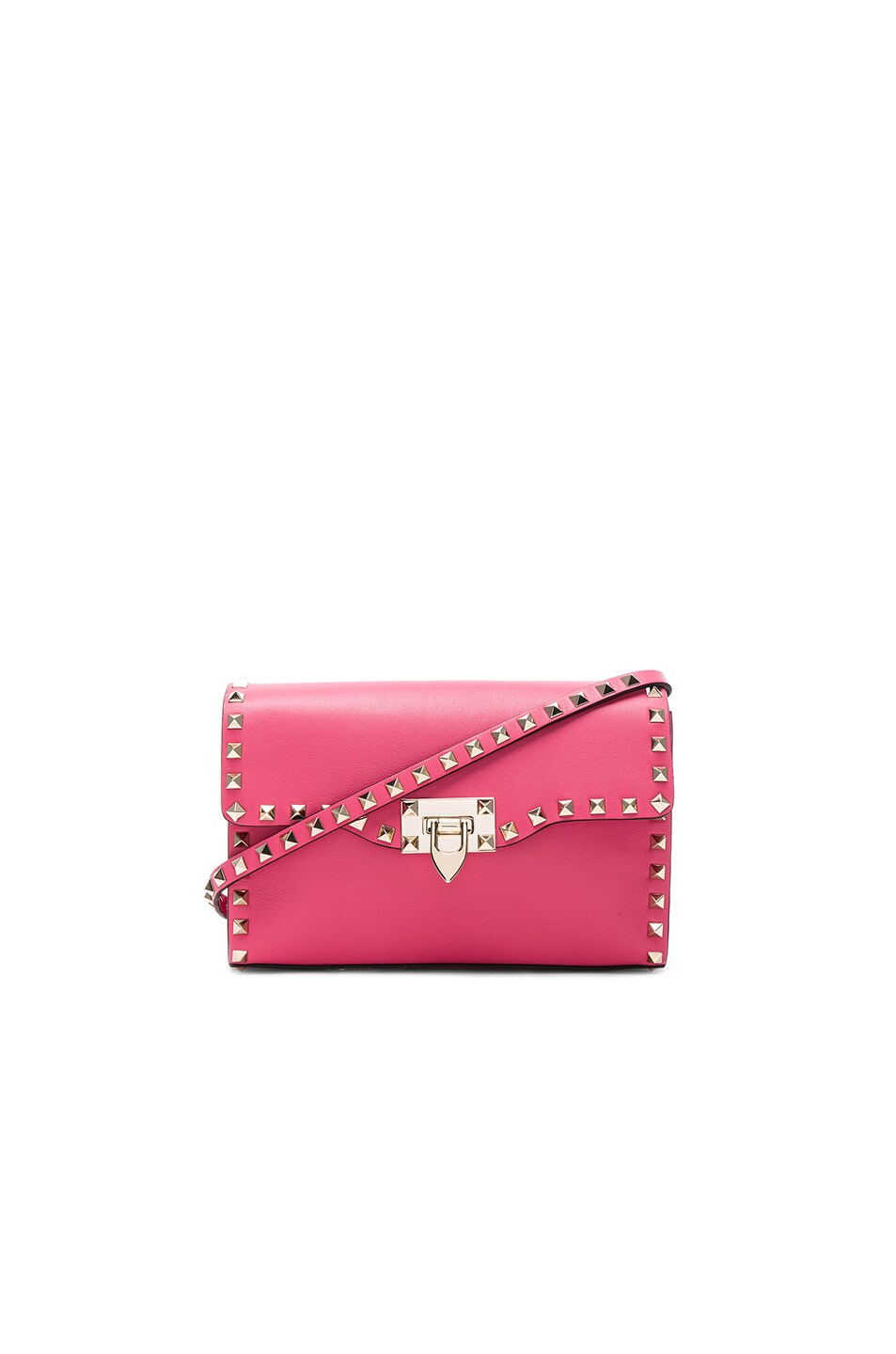 Image 1 of Valentino Garavani Medium Rockstud Shoulder Bag in Shadow Pink