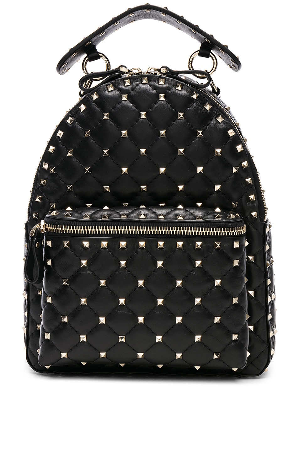 Image 1 of Valentino Garavani Small Rockstud Spike Backpack in Black