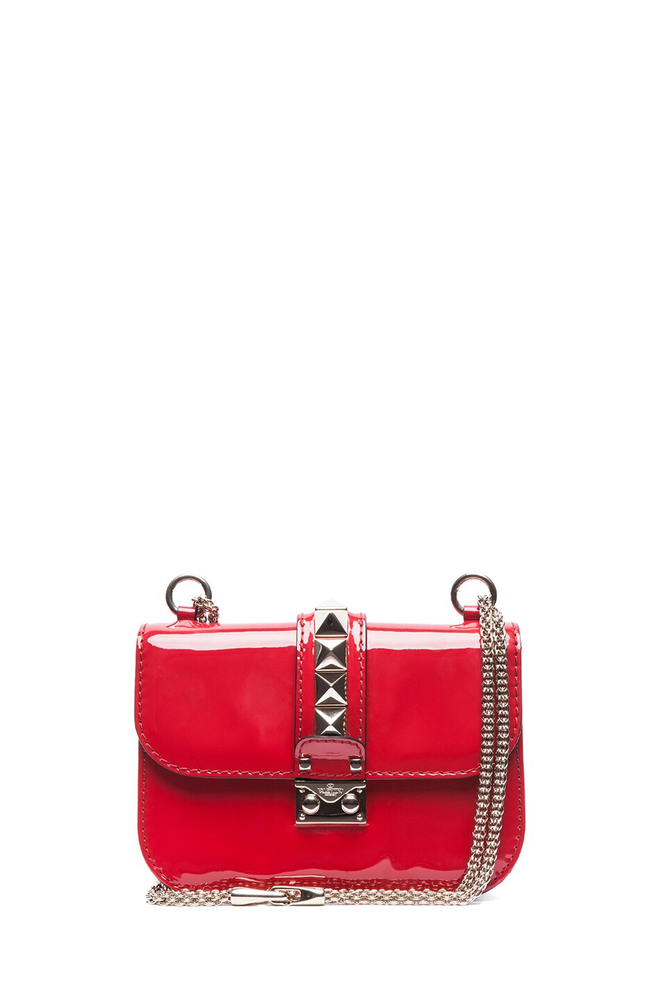 Image 1 of Valentino Garavani Small Lock Flap Bag in Red