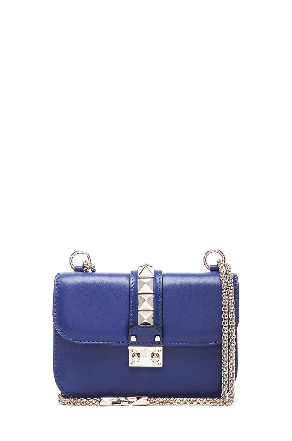 Image 1 of Valentino Garavani Small Lock Flap Bag in Blue China