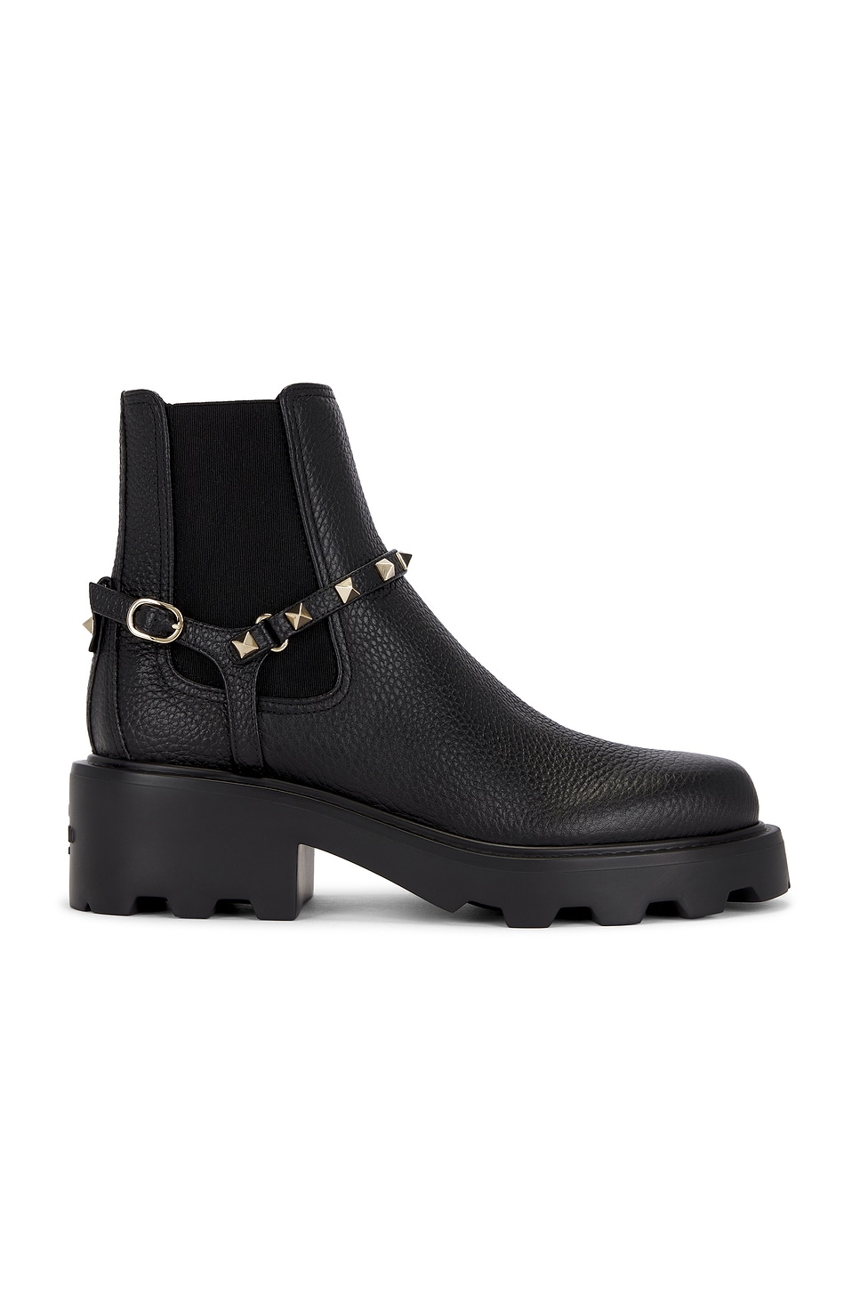 Image 1 of Valentino Garavani Rockstud Beatle Boot in Nero