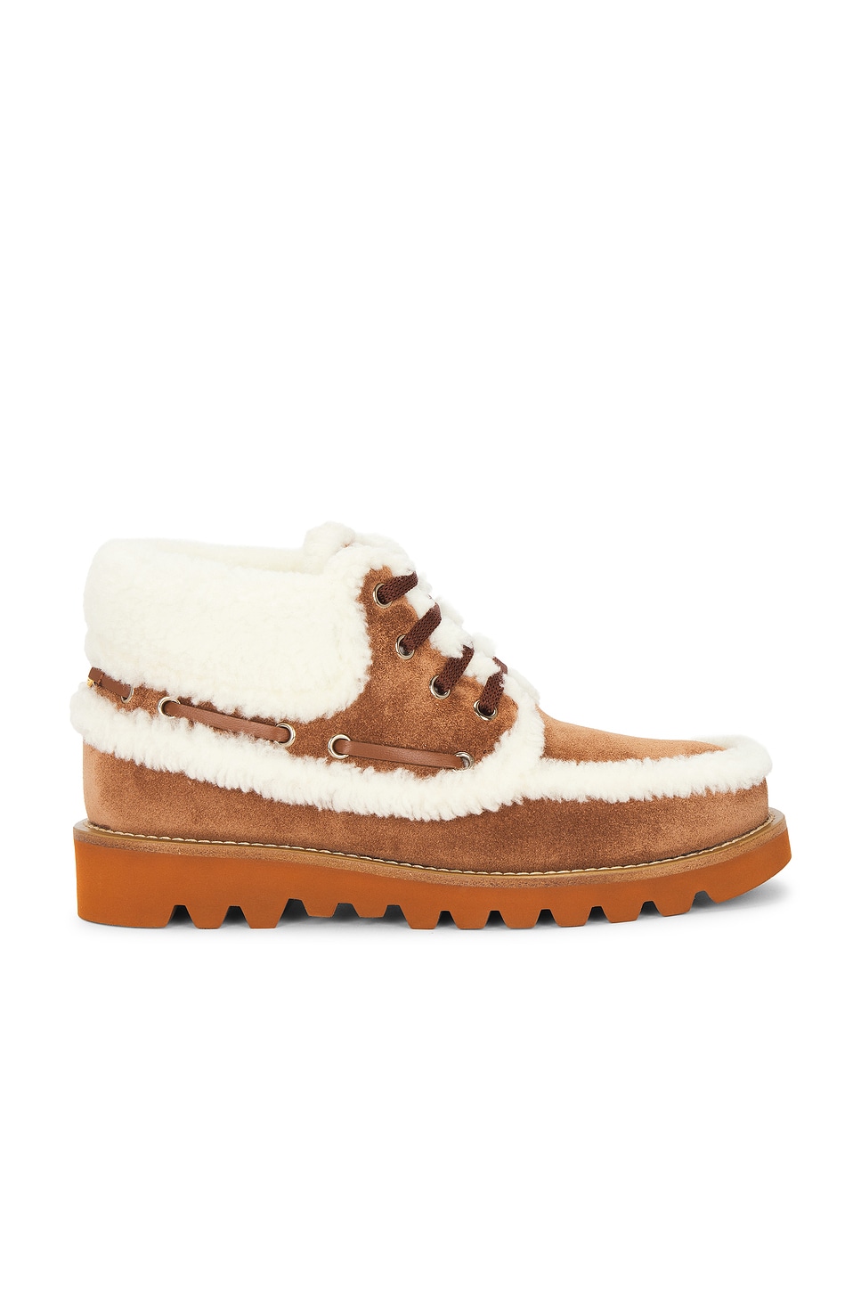 Image 1 of Valentino Garavani Palm Avenue Boot in Tobacco & Naturale