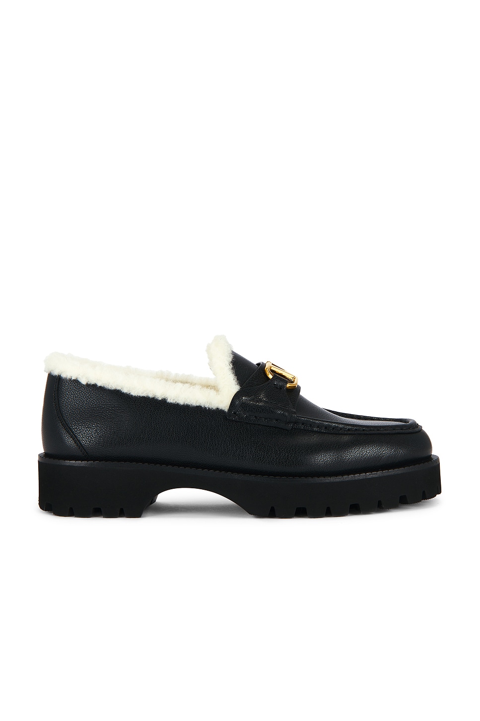 Image 1 of Valentino Garavani V Logo Signature Loafer in Nero & Bianco