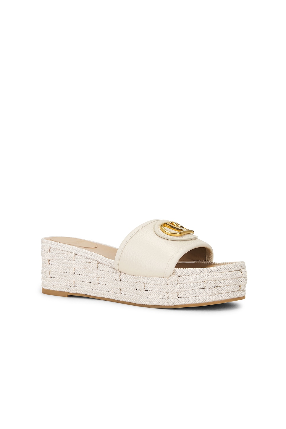 Valentino St. Alce Espadrille Slide In White