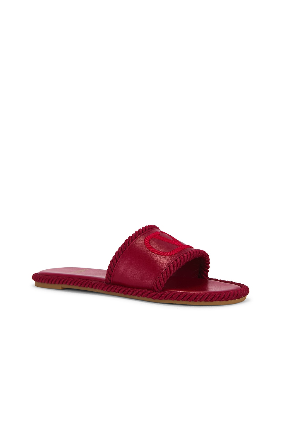Valentino Garavani V Logo Torchon Slide Espadrilles thumbnail