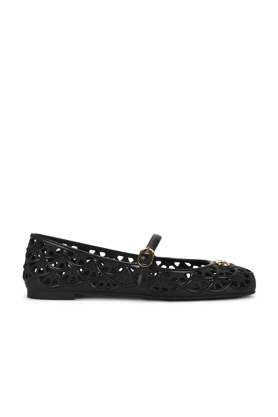 Valentino Garavani Ondette Ballerina Flat In Black