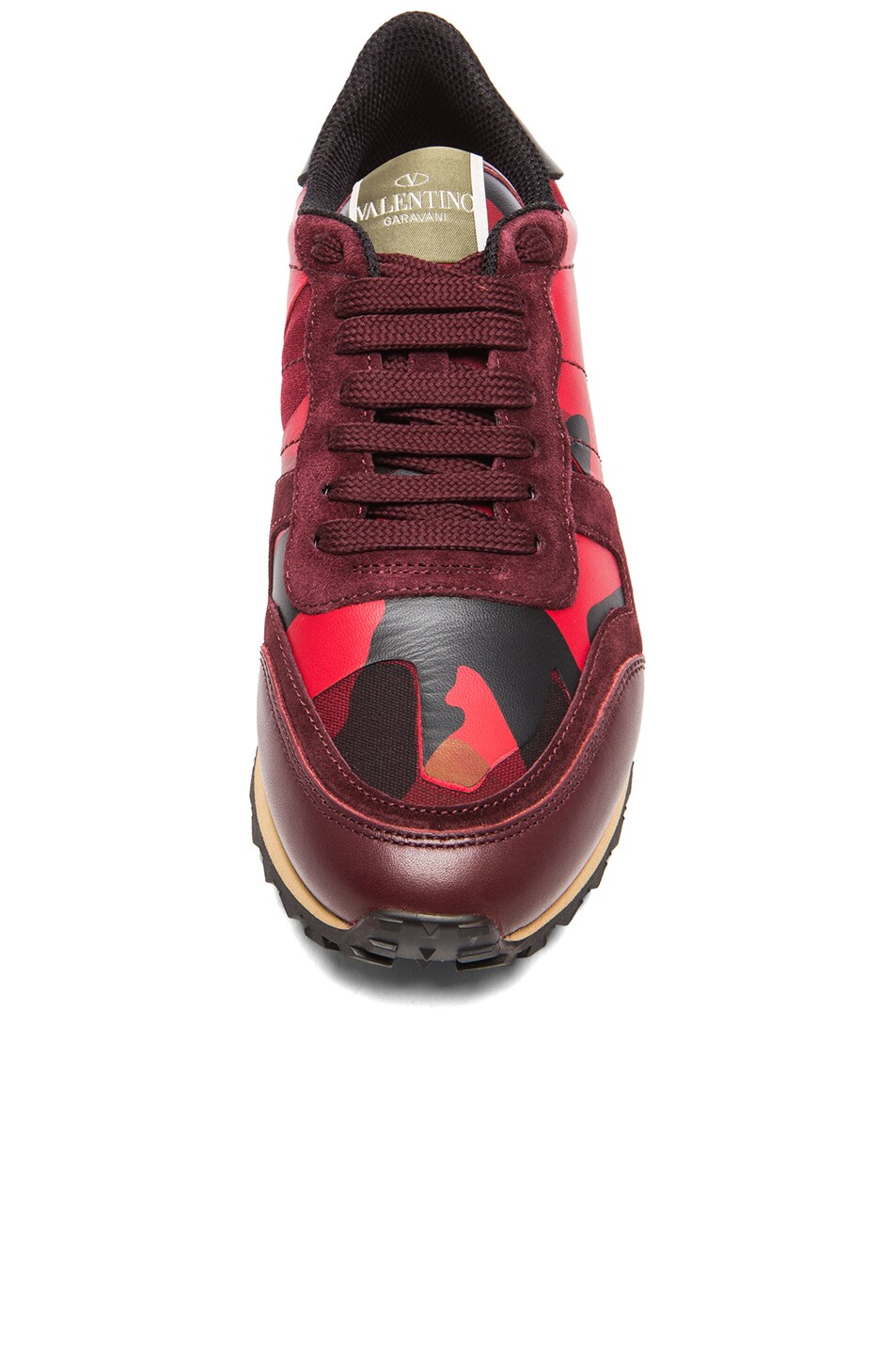 valentino trainers red camo