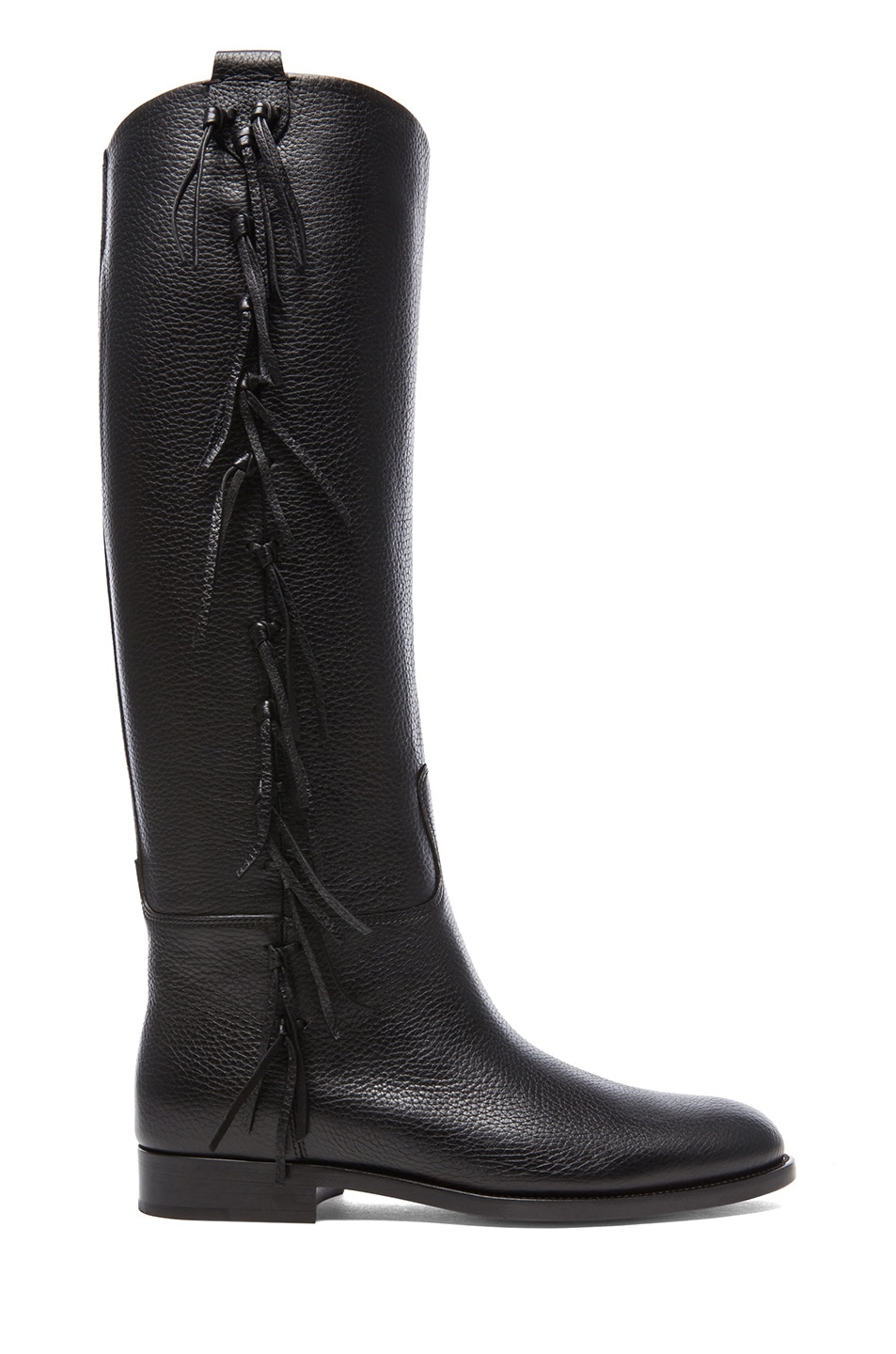Image 1 of Valentino Garavani Rockee Leather Boots T.15 in Black