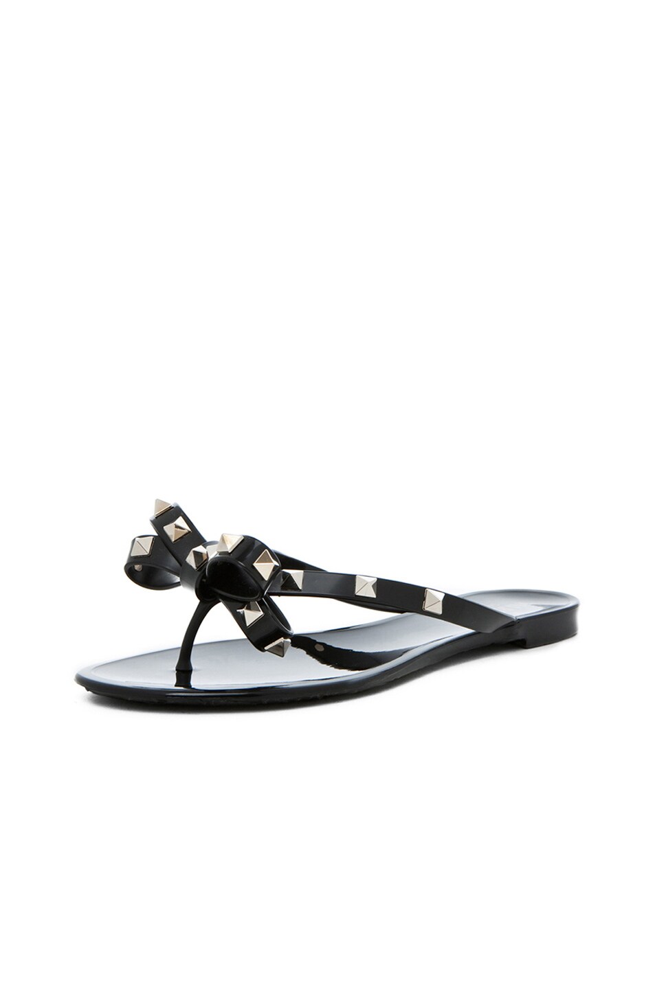 rockstud pvc thong sandal