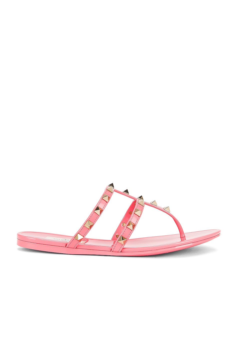 Image 1 of Valentino Garavani PVC Thong Sandals in Sweet Pink