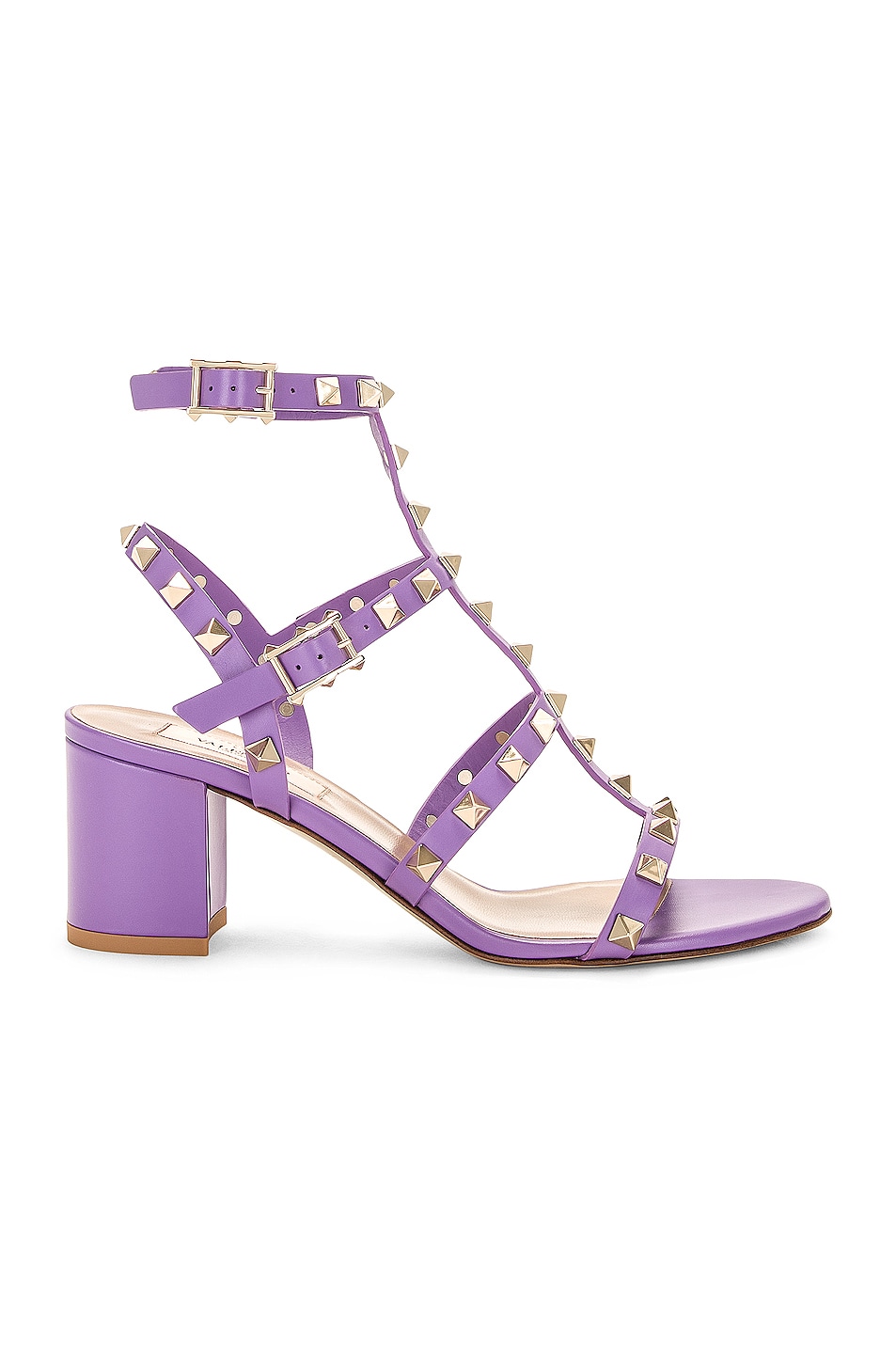 Image 1 of Valentino Garavani Rockstud Sandal in Purple
