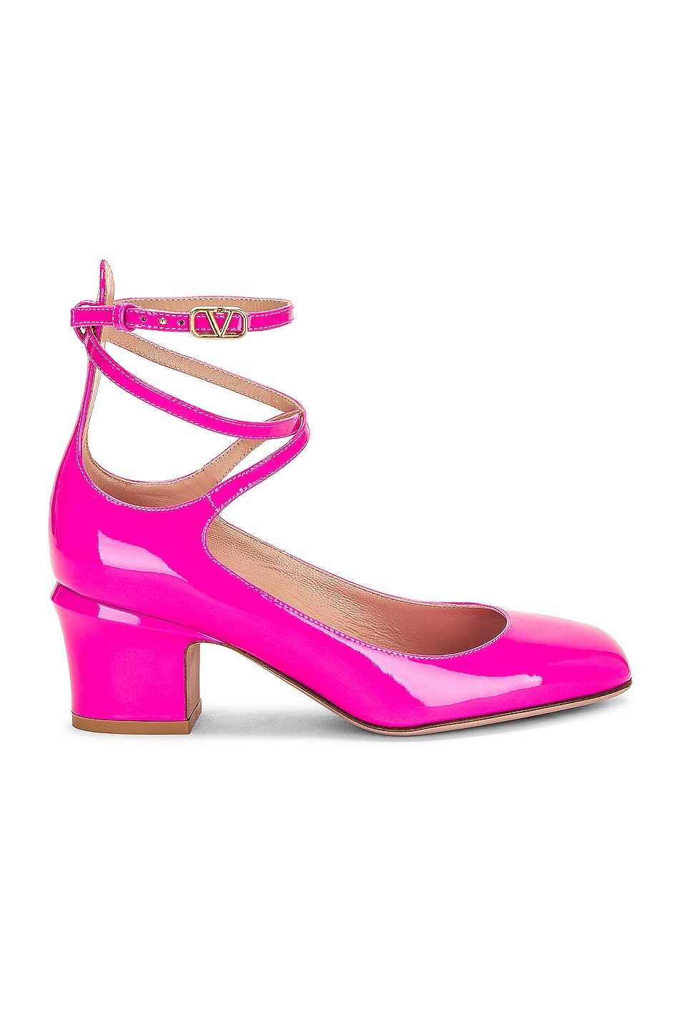 Image 1 of Valentino Garavani Ankle Strap Pump in Pink