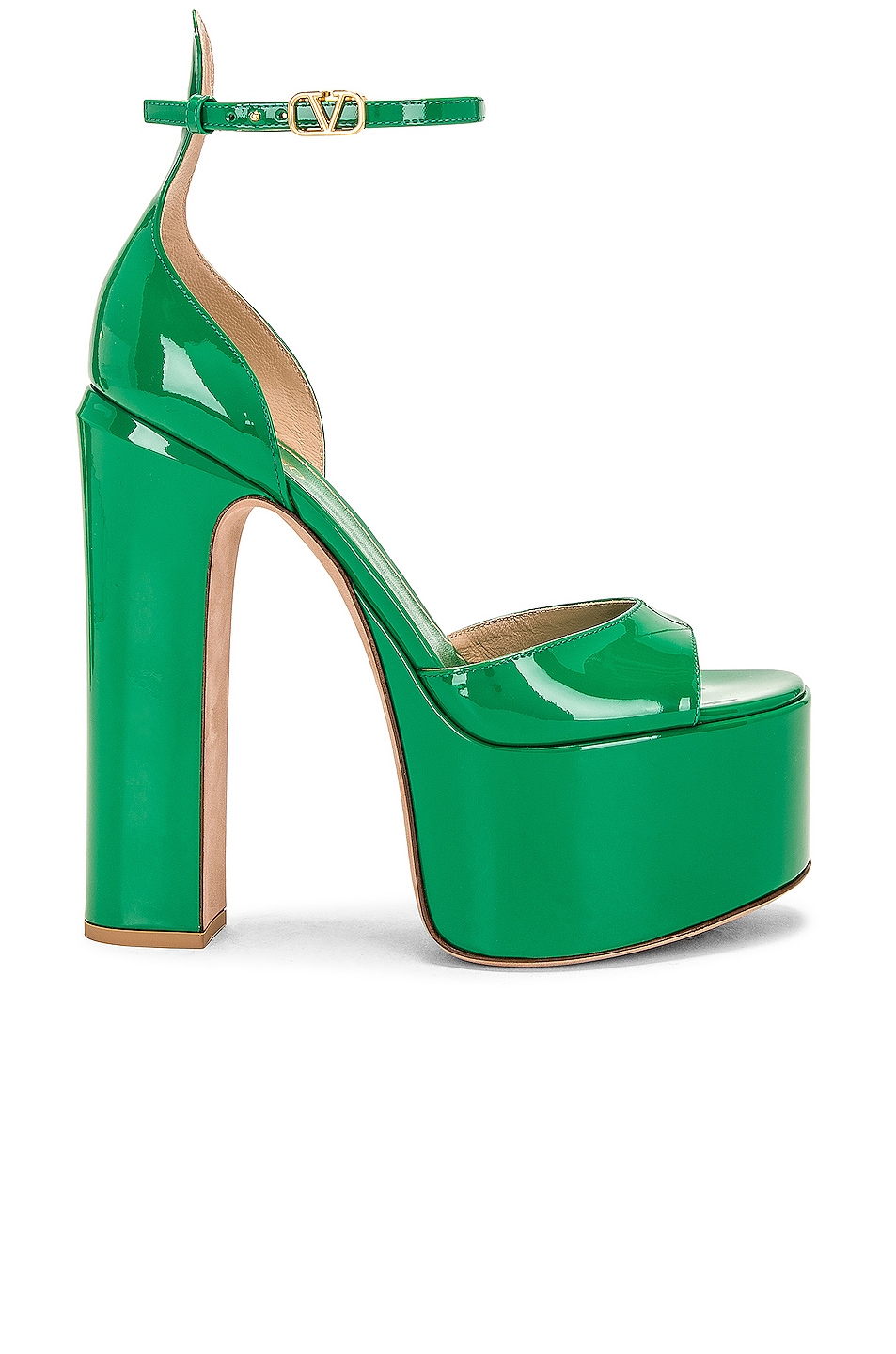 Image 1 of Valentino Garavani Tan-go Platform Sandal in Gea Green