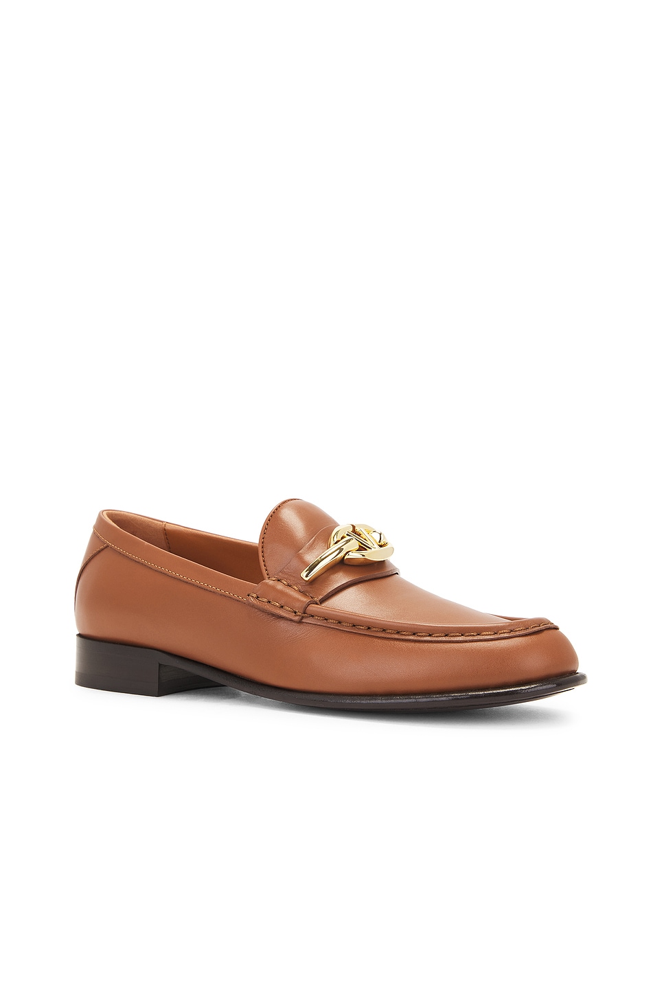 Shop Valentino V Logo The Bold Edition Loafer In Tobacco