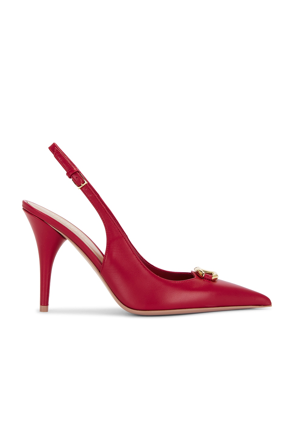 Shop Valentino V Logo The Bold Edition Sling Back Pump In Rosso V