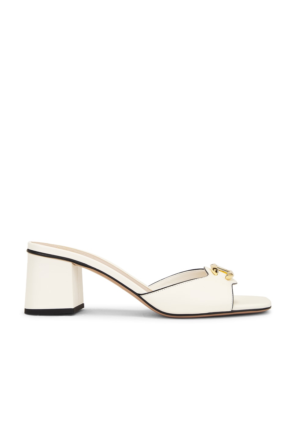 Shop Valentino V Logo The Bold Edition Slide In Ivory & Nero