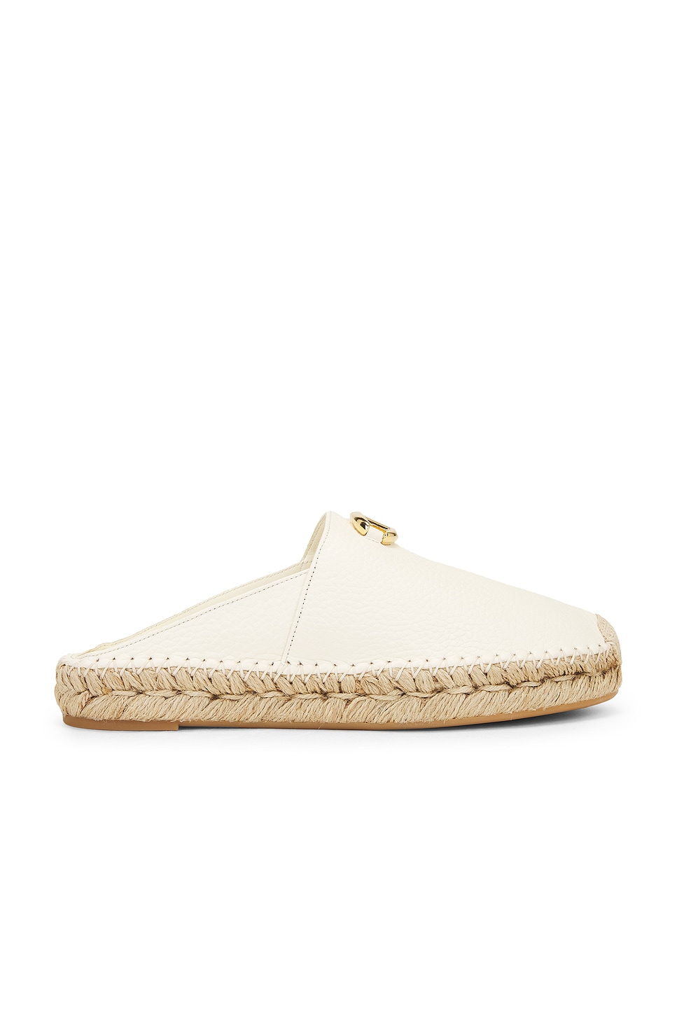 Image 1 of Valentino Garavani V Logo Moon Espadrille Mule in Ivory