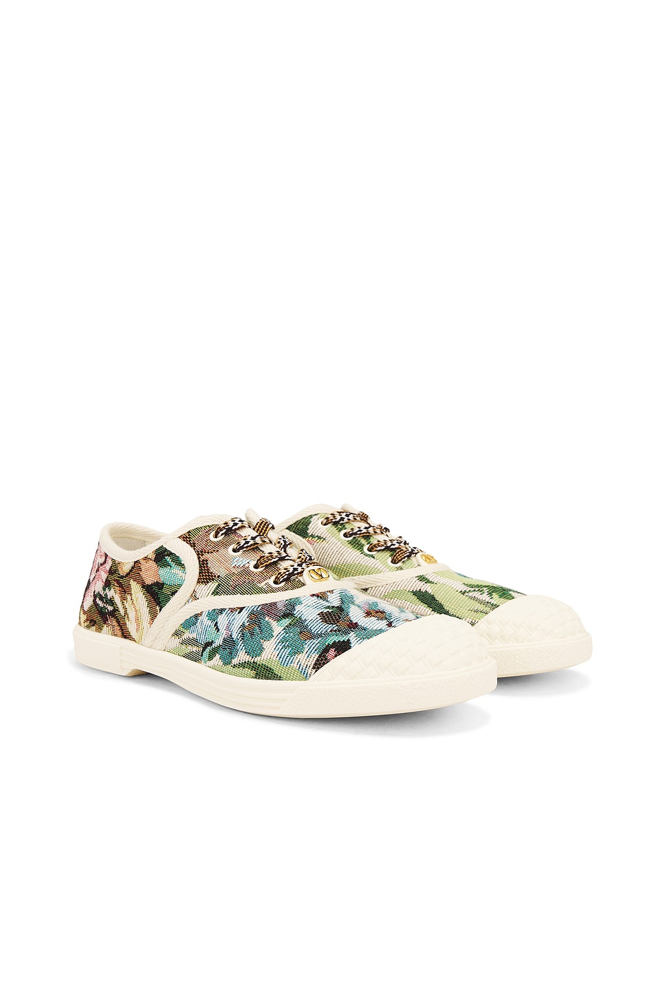 Valentino Garavani Bay By Bay Low Top Sneaker In Multicolor Floreale & Ivory