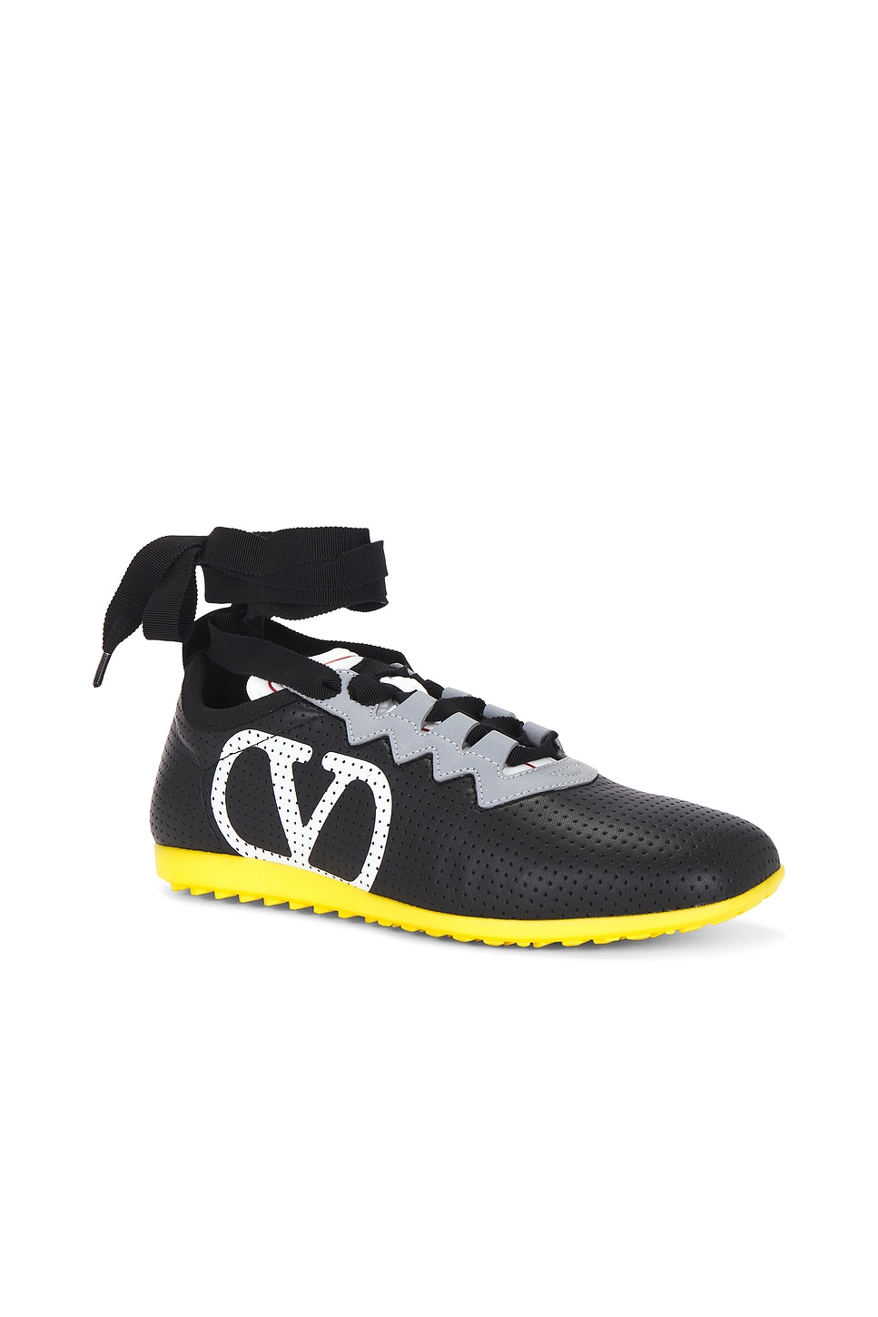 Valentino Garavani Woman Sneakers Black Size 6 Leather In Multi