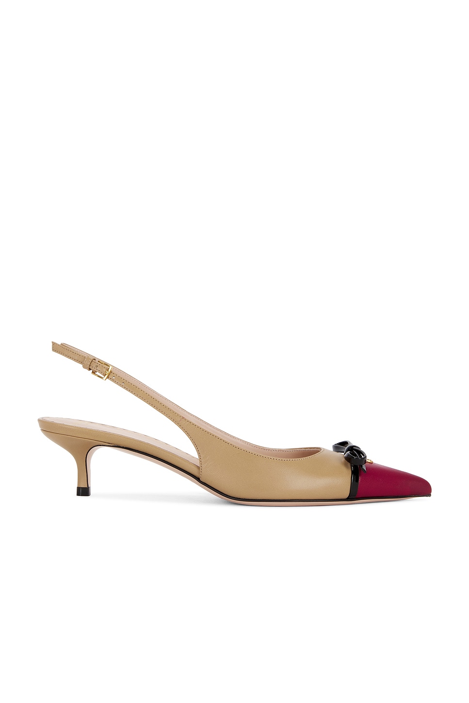 Image 1 of Valentino Garavani Bepointy Slingback in Insolent, Cammello, & Nero
