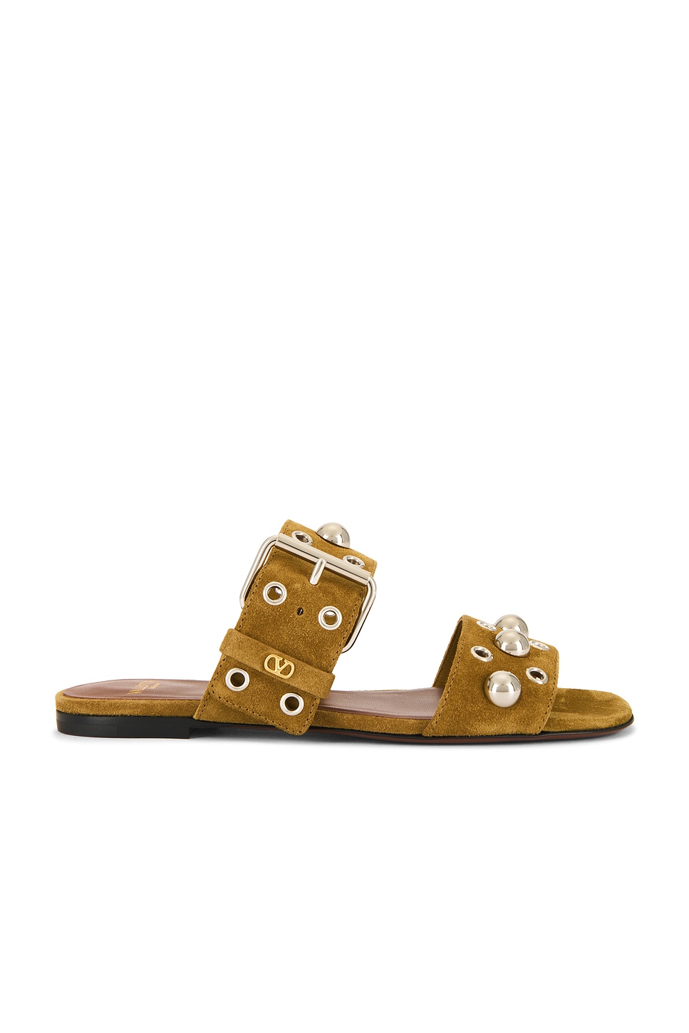 Image 1 of Valentino Garavani Nellcote Slide in Havana Beige