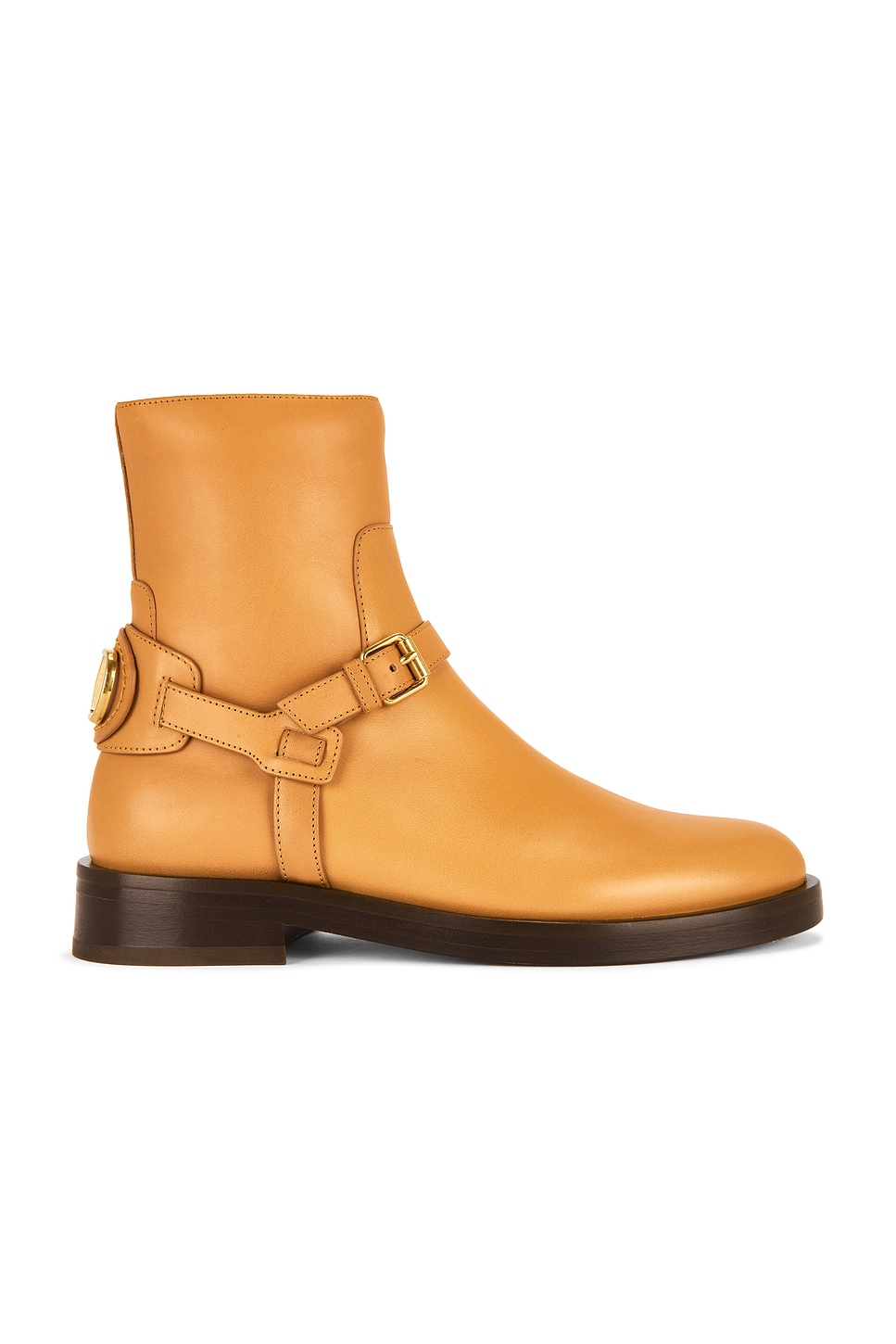 V Logo Signature Boot in Brown