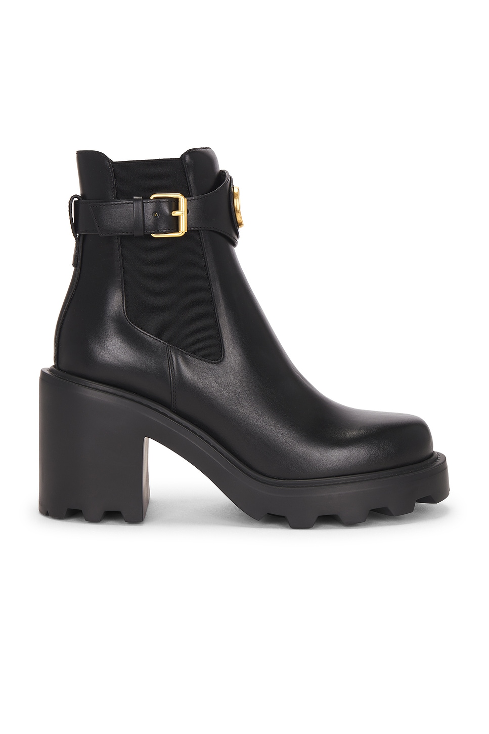 Image 1 of Valentino Garavani V Logo Signature Beatle Boot in Nero