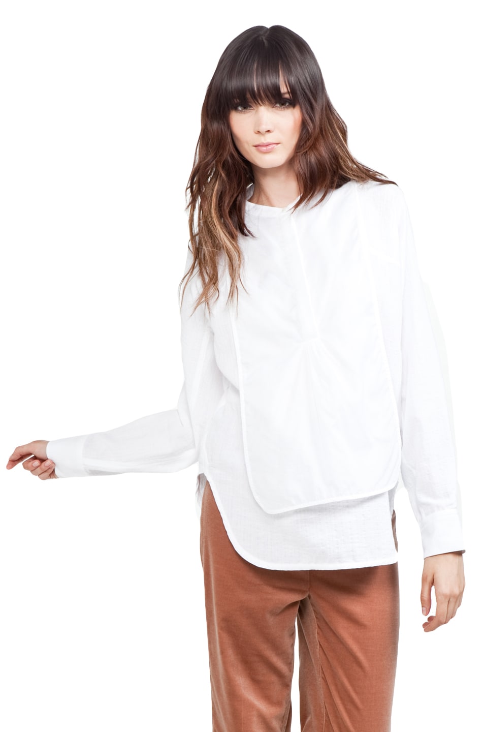Image 1 of Vanessa Bruno Cotton Blouse in Blanc