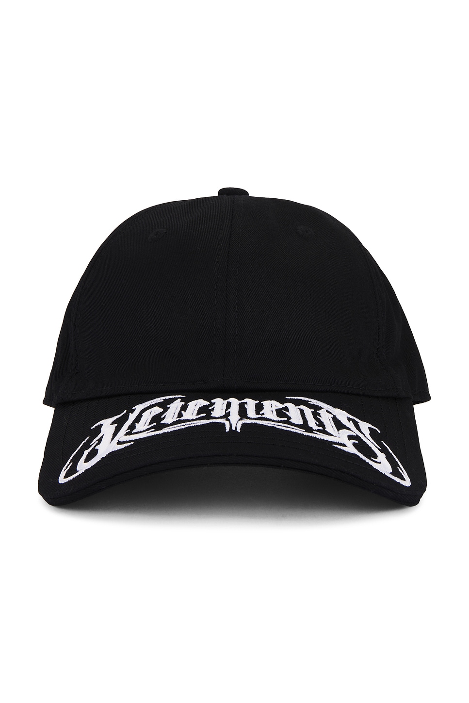 Metal Logo Cap in Black