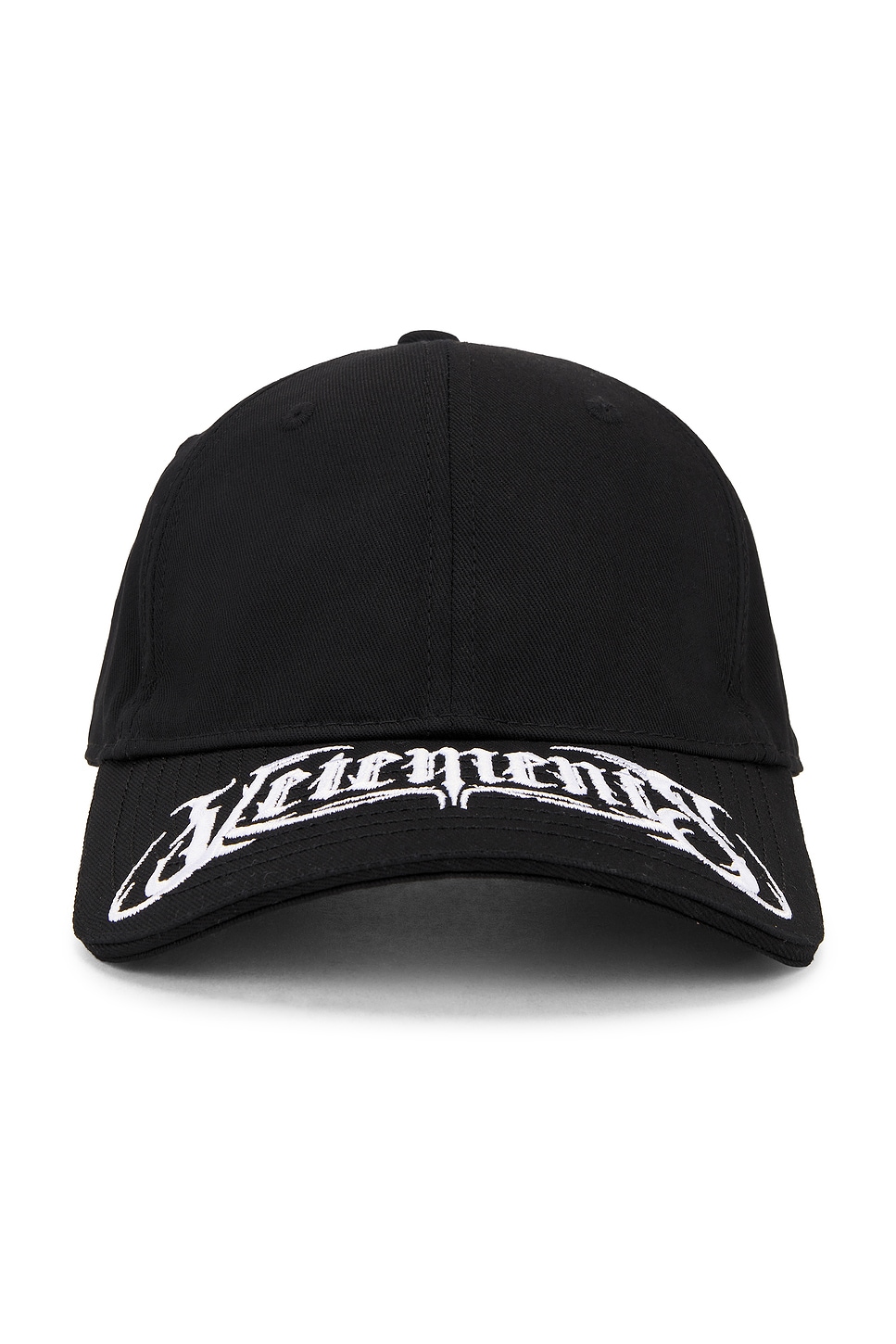 Metal Logo Cap in Black