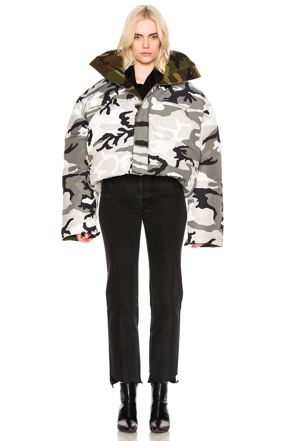 VETEMENTS x Canada Goose Reversible Camo Jacket in Camouflage | FWRD