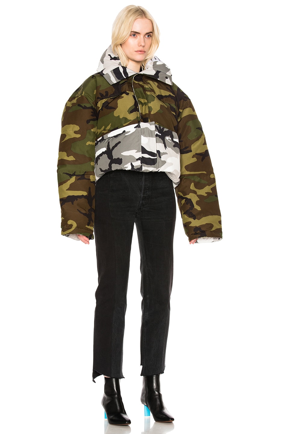 VETEMENTS x Canada Goose Reversible Camo Jacket in Camouflage | FWRD