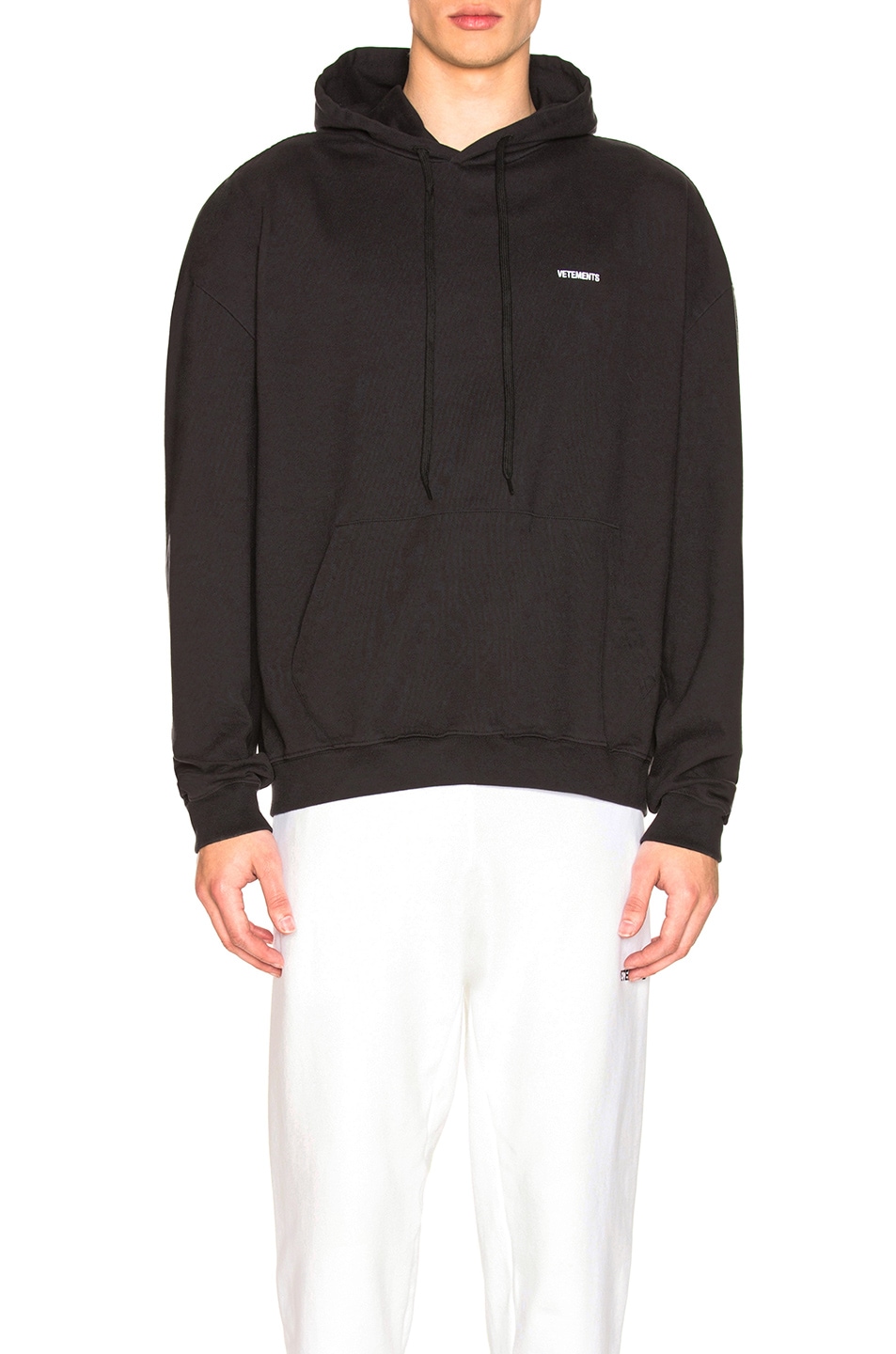 Image 1 of VETEMENTS Light Embroidered Hoodie in Black