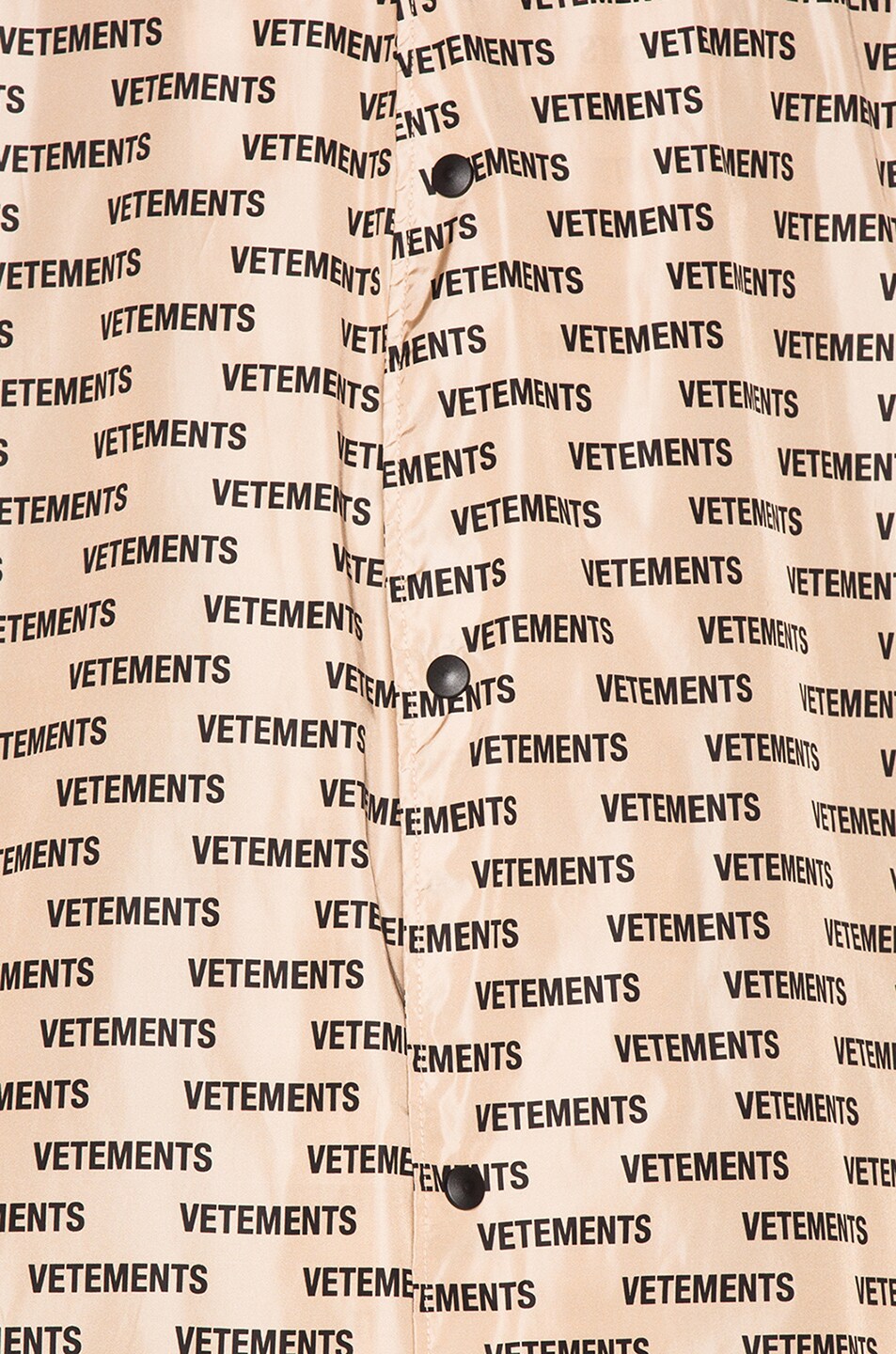 Image 1 of VETEMENTS Waterproof Carcoat in Beige & Monogram