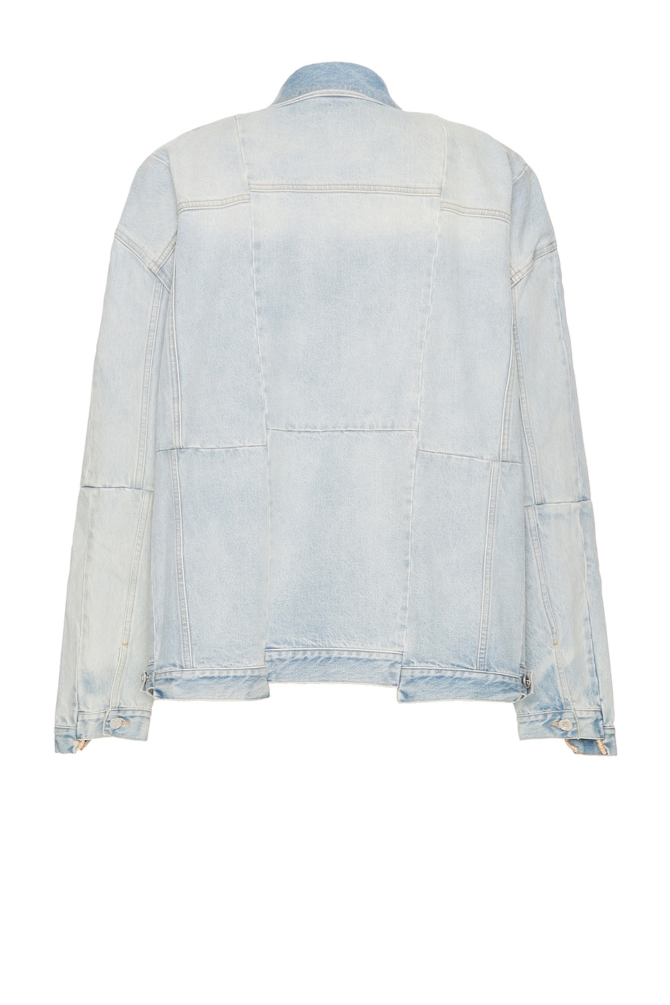 VETEMENTS OVERSIZED CUT-UP DECONSTRUCTED DENIM JACKET 