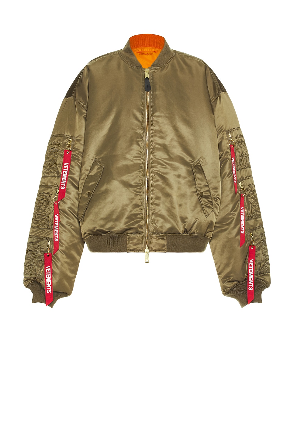 Image 1 of VETEMENTS Cargo Bomber Jacket in Green