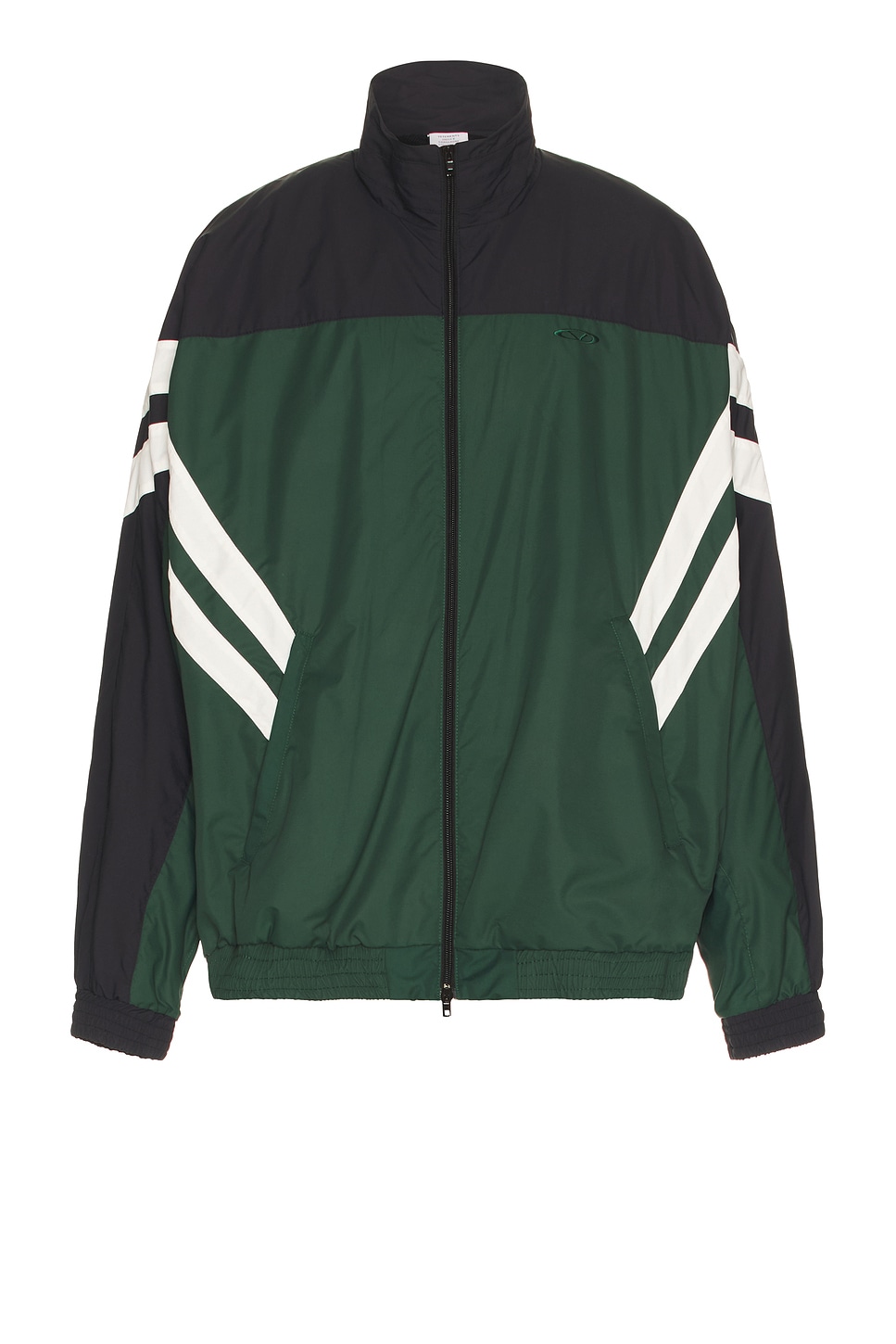 Image 1 of VETEMENTS Iconic Tracksuit Jacket in Green & Black