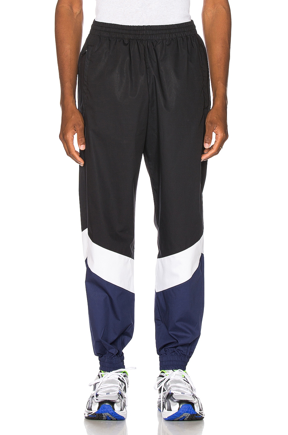 Image 1 of VETEMENTS Mustermann Pants in Black & Blue & White